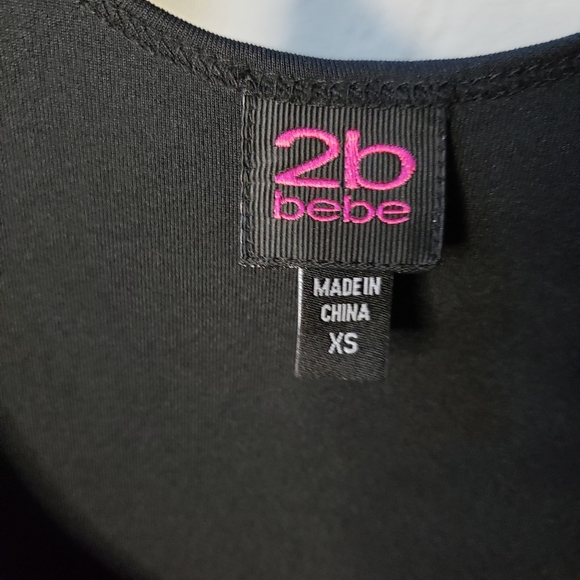 2b Bebe studded black dress - Picture 3 of 3